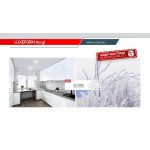 Фасад LuxeForm Acryl MT-AF-003U Снежно белый, суперматовое покрытие, толщина 18,4мм, основа МДФ, обратная сторона-высокопрочное покрытие в цвет